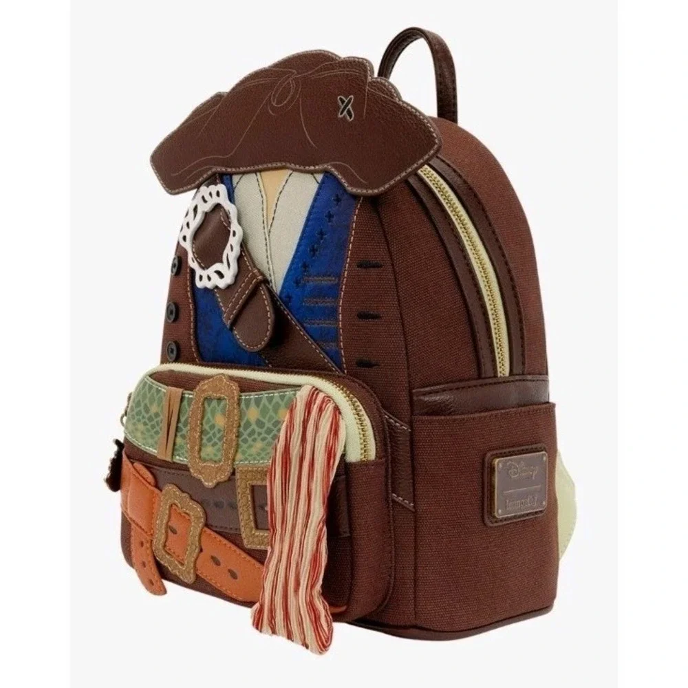 NEW Loungefly Jack Sparrow Disney Pirates Of the Caribbean Figural Backpack
